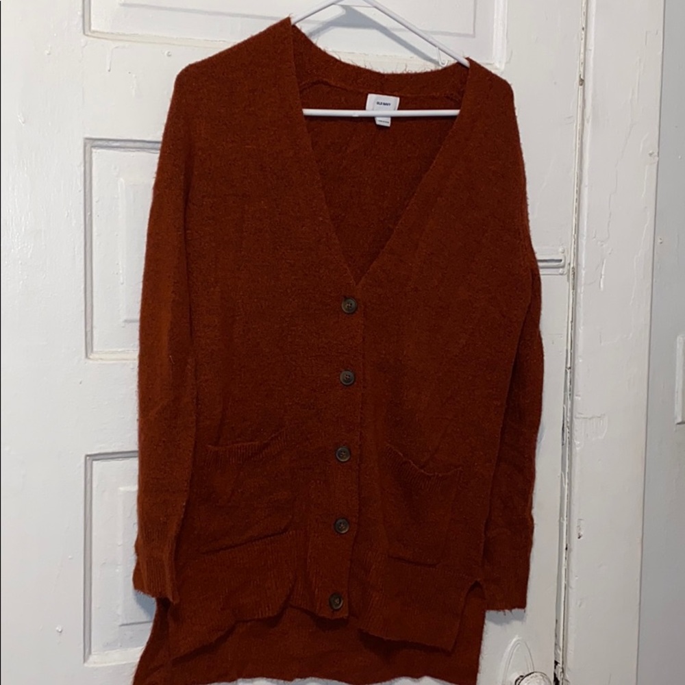 Burnt orange cardigan